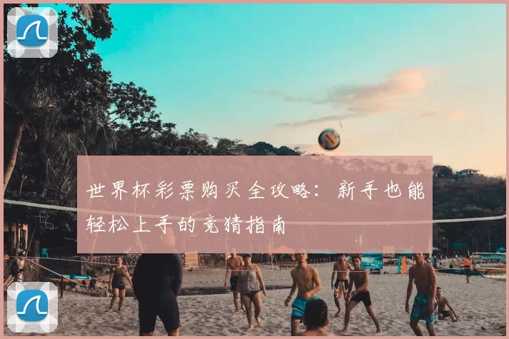 世界杯彩票购买全攻略:新手也能轻松上手的竞猜指南