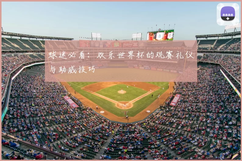 球迷必看:欢乐世界杯的观赛礼仪与助威技巧